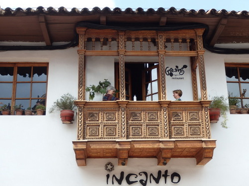 Balcony in Cuzco.